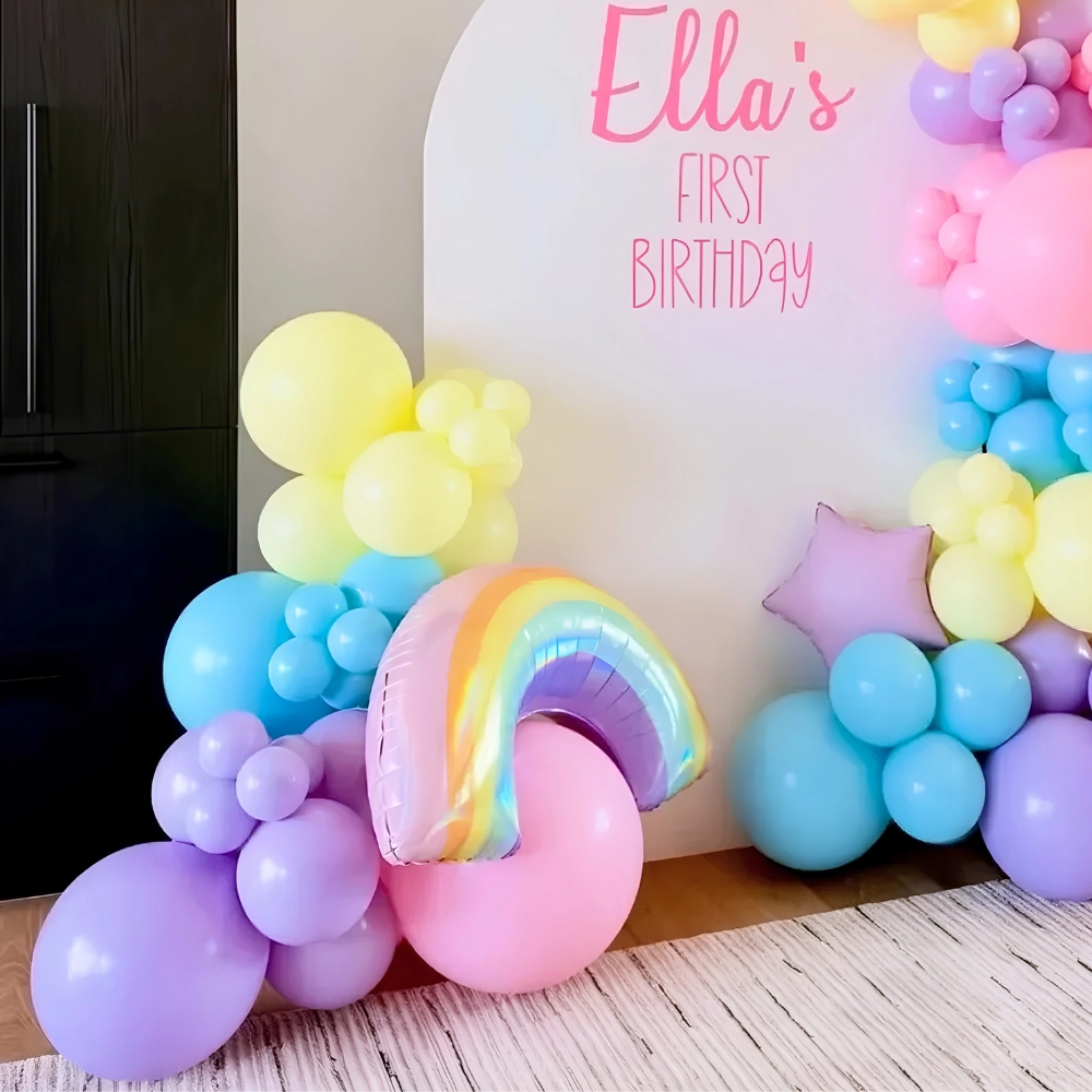 Colourful Rainbow First Birthday Decoration — photo 2