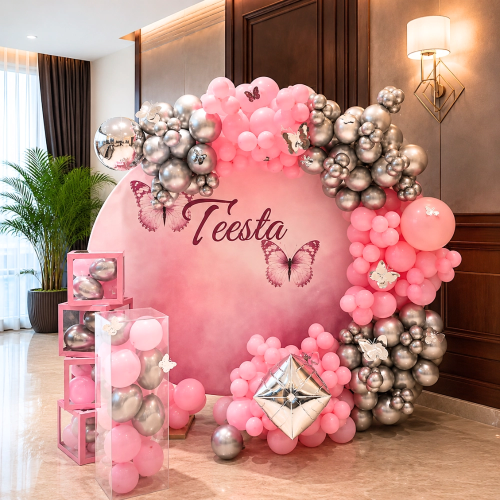 Pink and Silver Theme