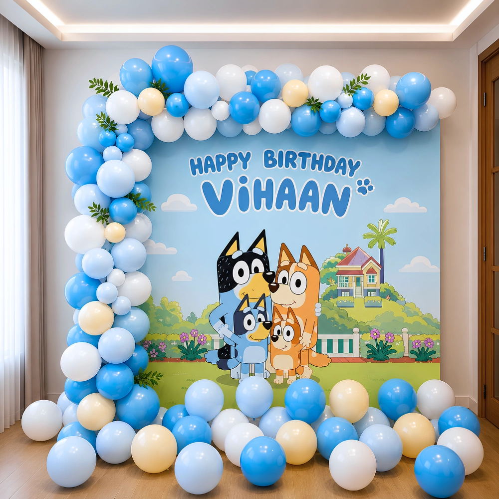Funny Bluey Birthday Decoration