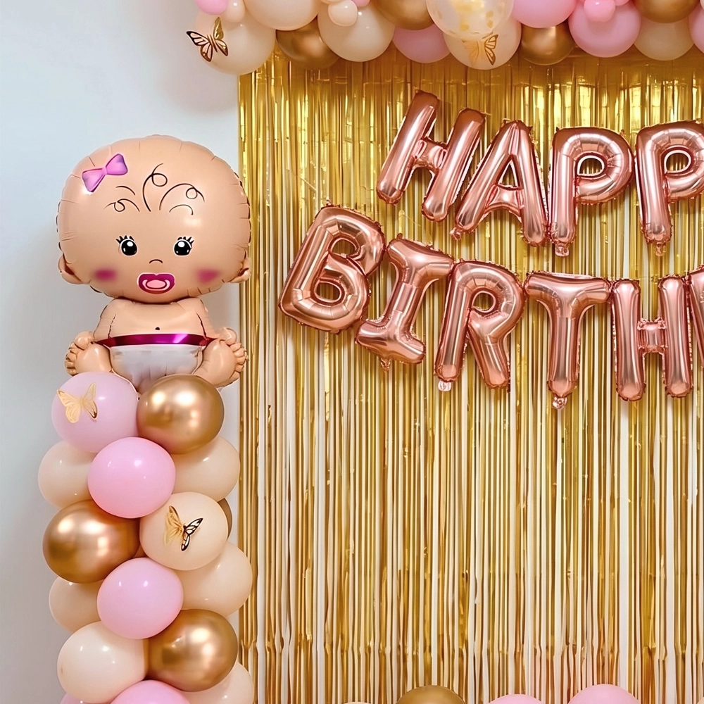 Simple Butterfly Theme Balloon Decoration — photo 4