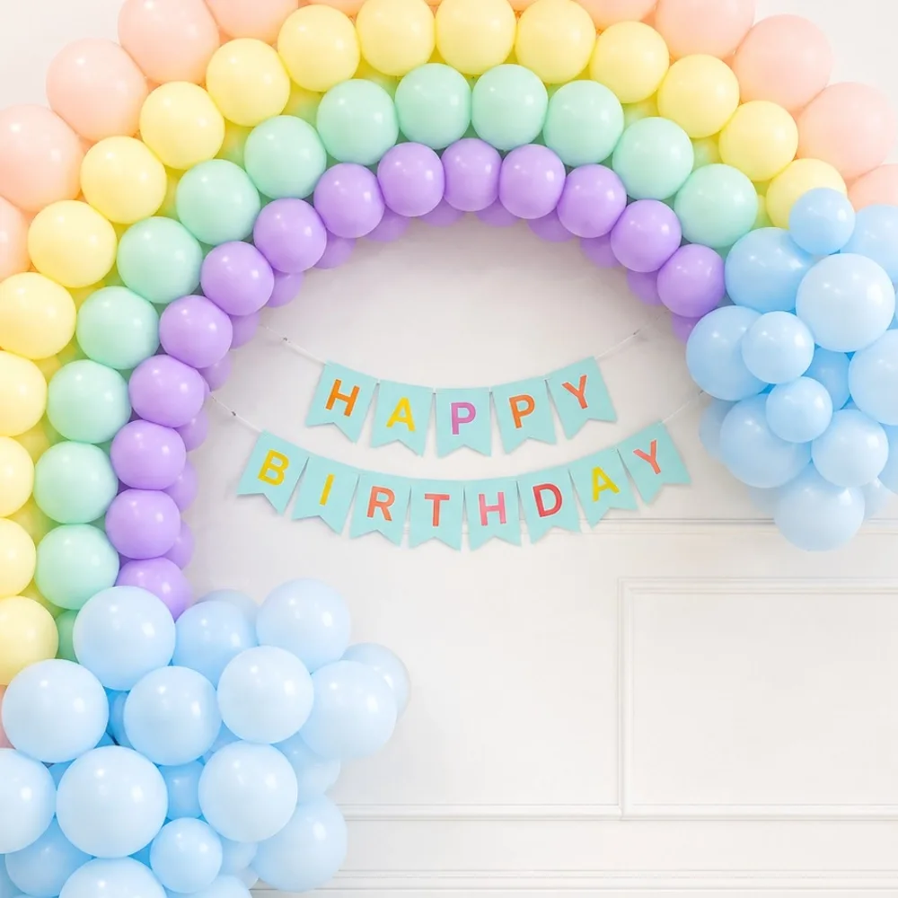 Rainbow Theme Birthday Backdrop — photo 2
