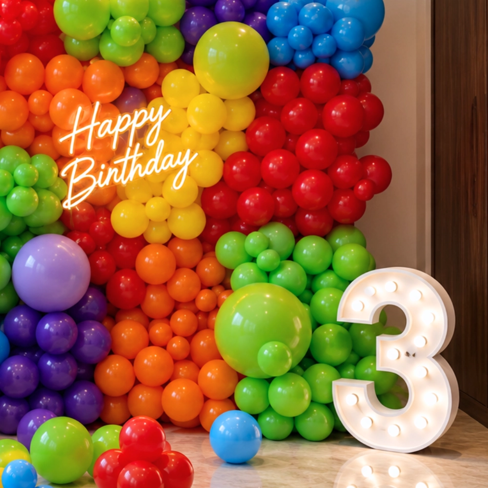 Colorful Balloon Wall Decoration — photo 2