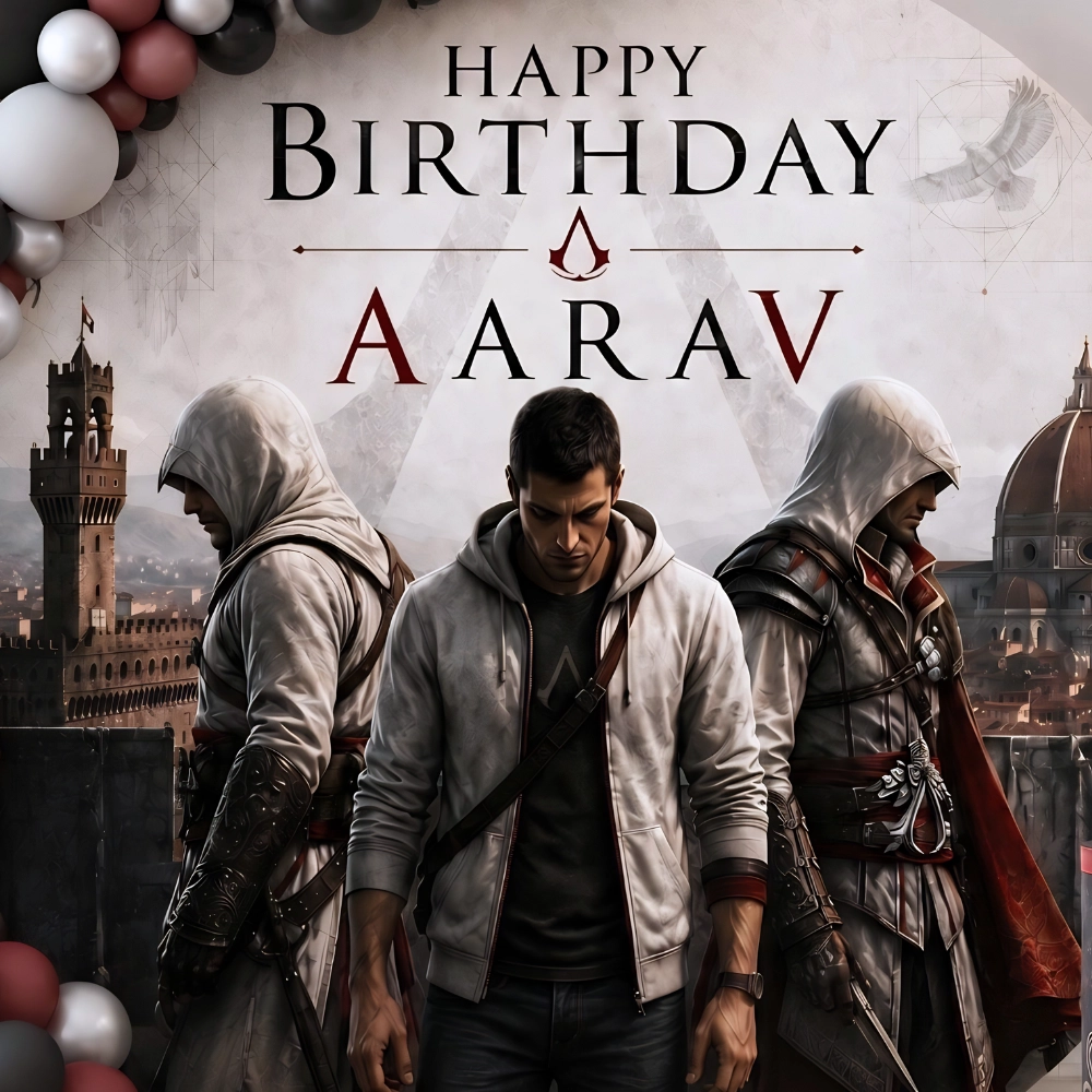 Assassin's Creed Birthday Theme Decoration — photo 2