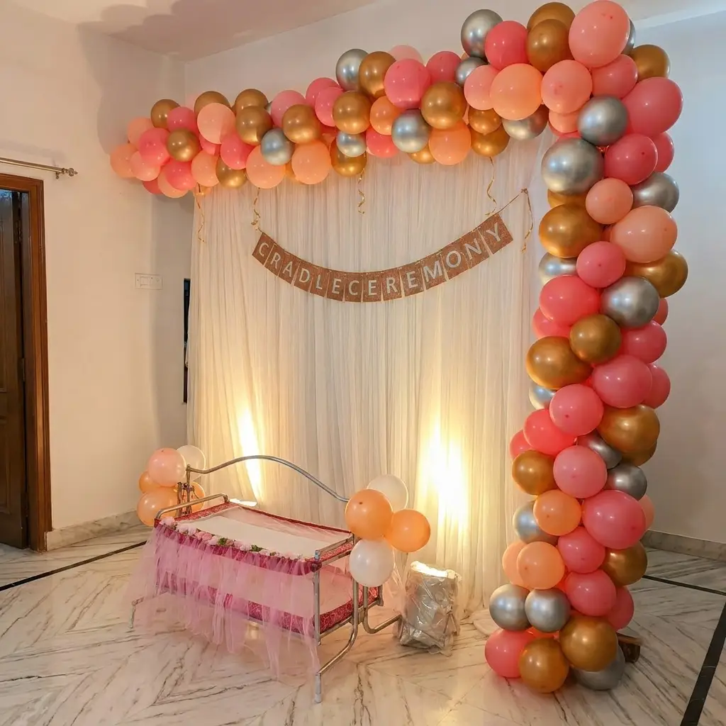 Simple Cradle Ceremony Decoration — photo 2