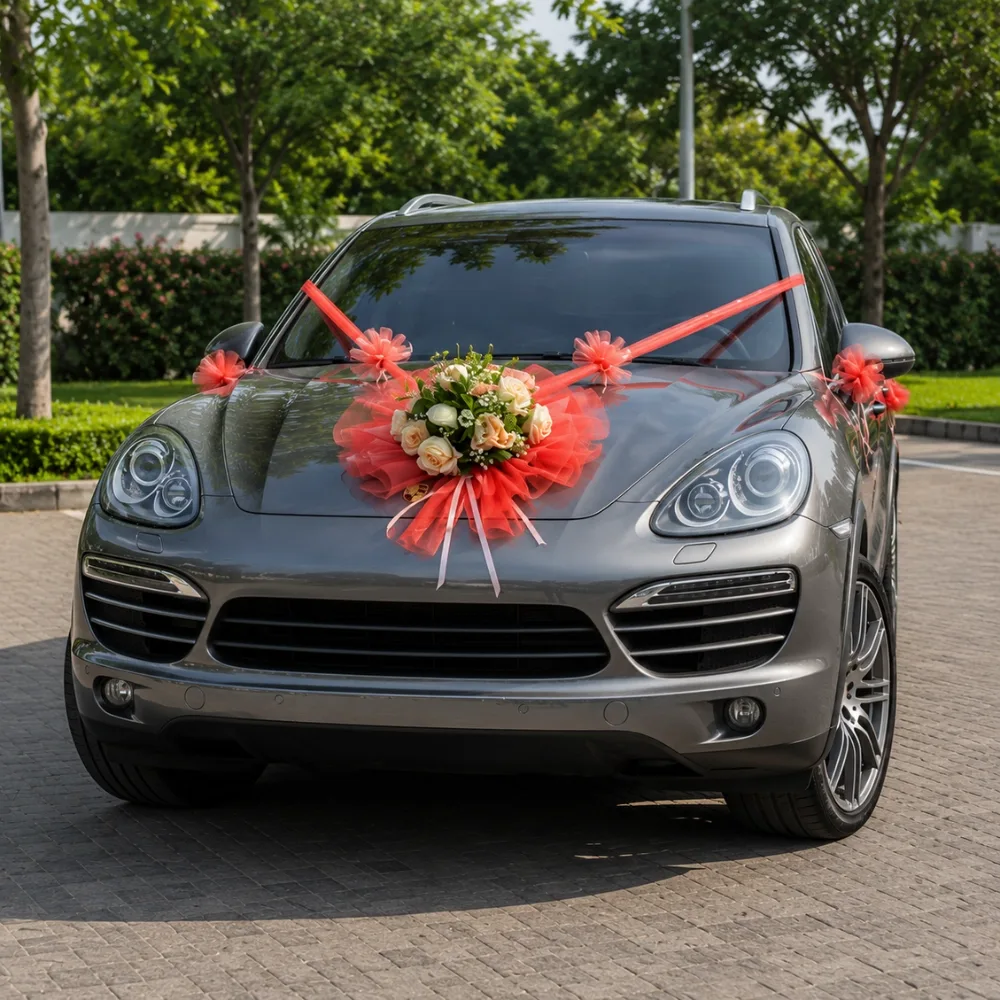 Indian Wedding Car Decor — photo 3