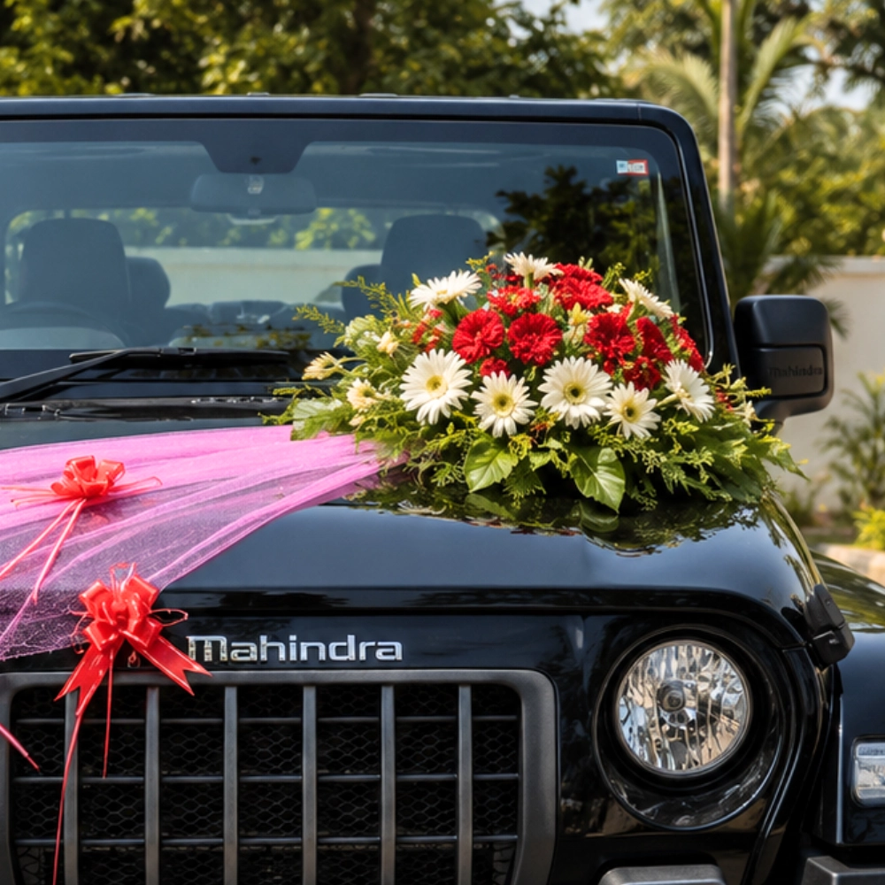 Ribbon Wedding Car Decoration — photo 2