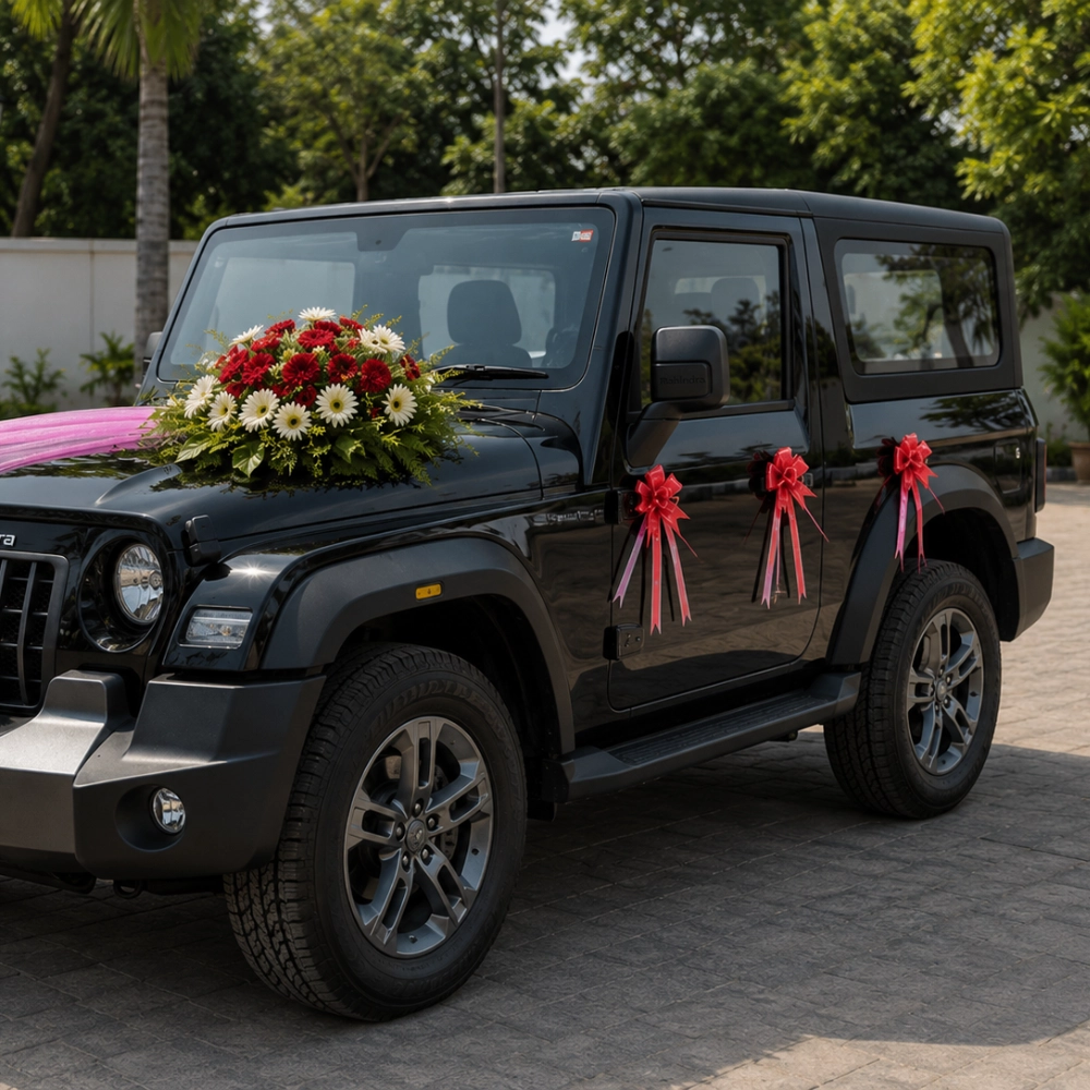 Ribbon Wedding Car Decoration — photo 3