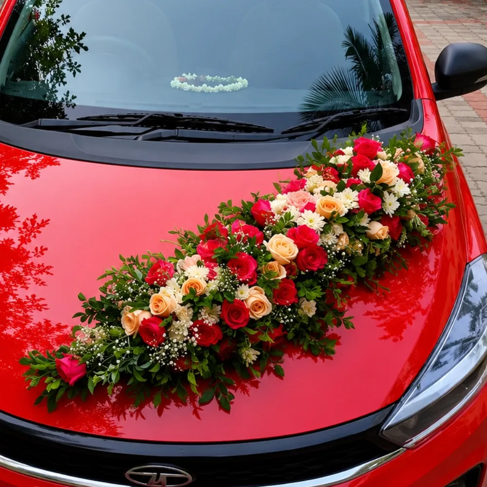 Car Decoration with Flowers — photo 2