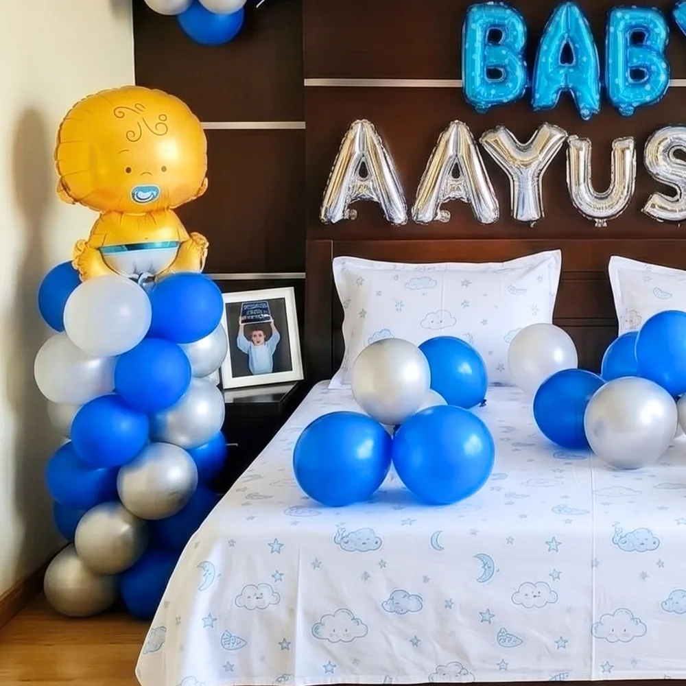 Welcome Baby Boy  Balloon Decoration — photo 4