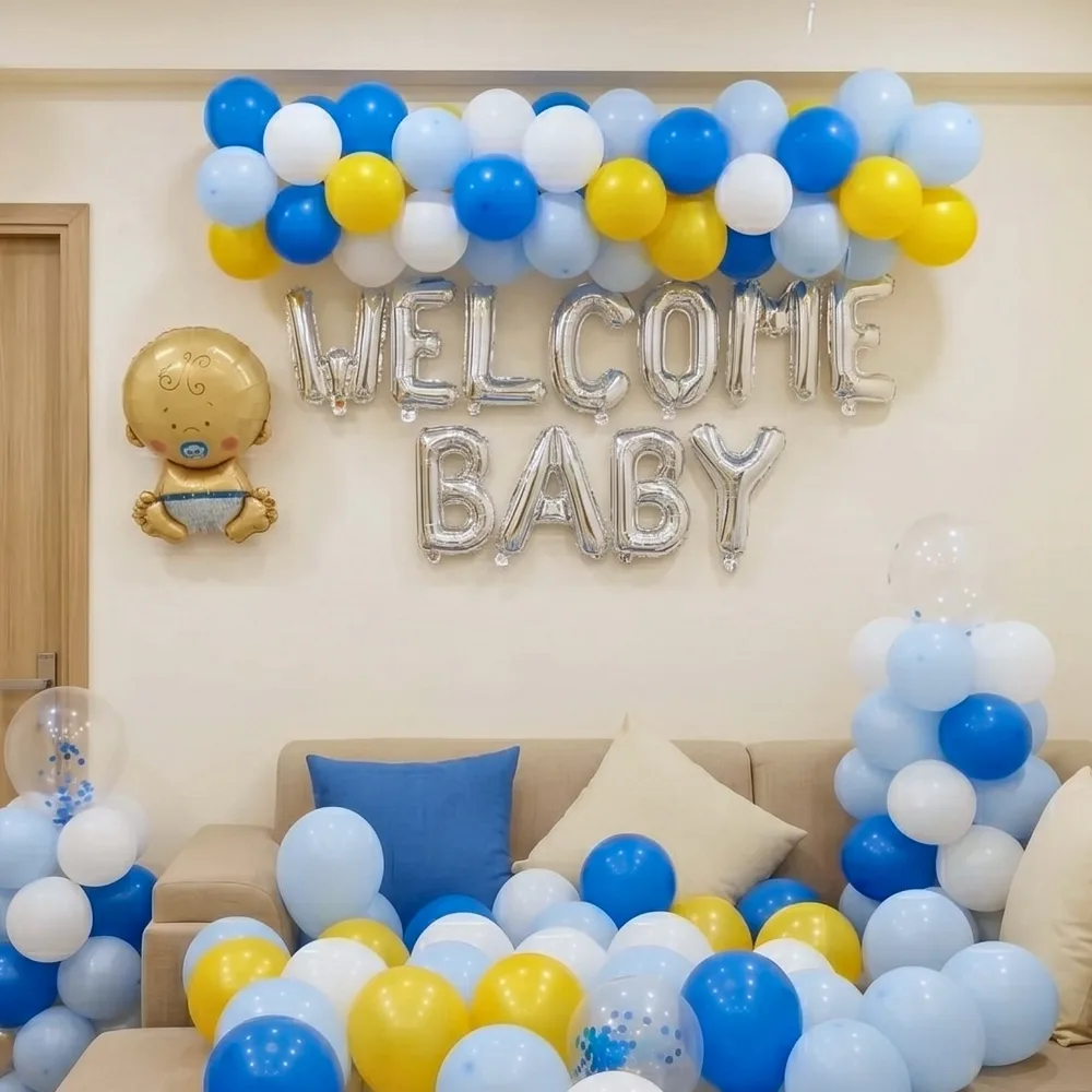Baby Boy Homecoming Balloon Decoration — photo 2