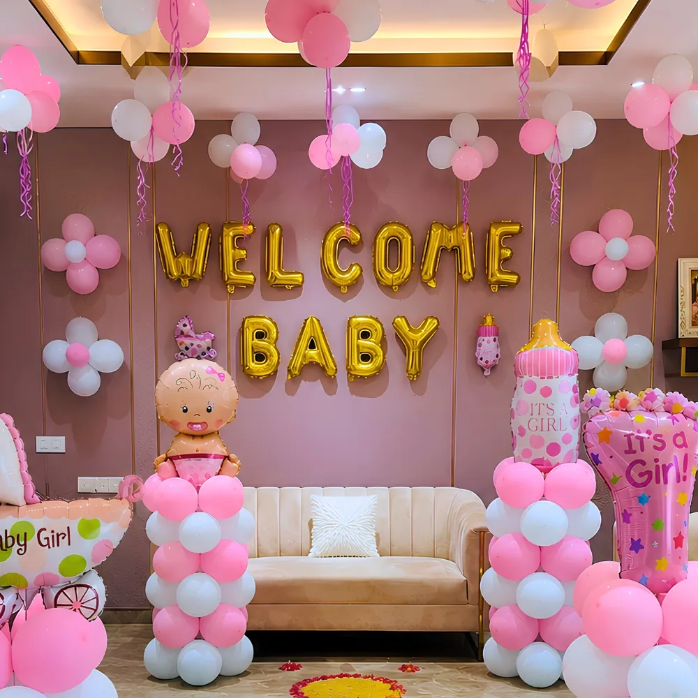 Welcome Baby Girl  Flower Decoration — photo 2