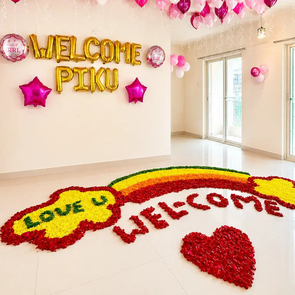 Welcome Baby Flower Decoration — photo 2