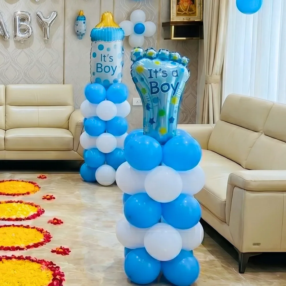 Welcome Baby Boy Floral Decoration — photo 2