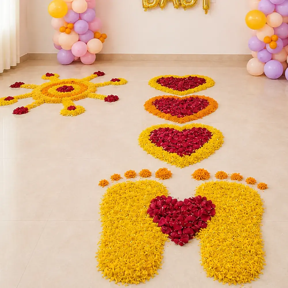 Welcome Baby Girl Decoration with Pastel Balloon Arch and Flower — photo 2