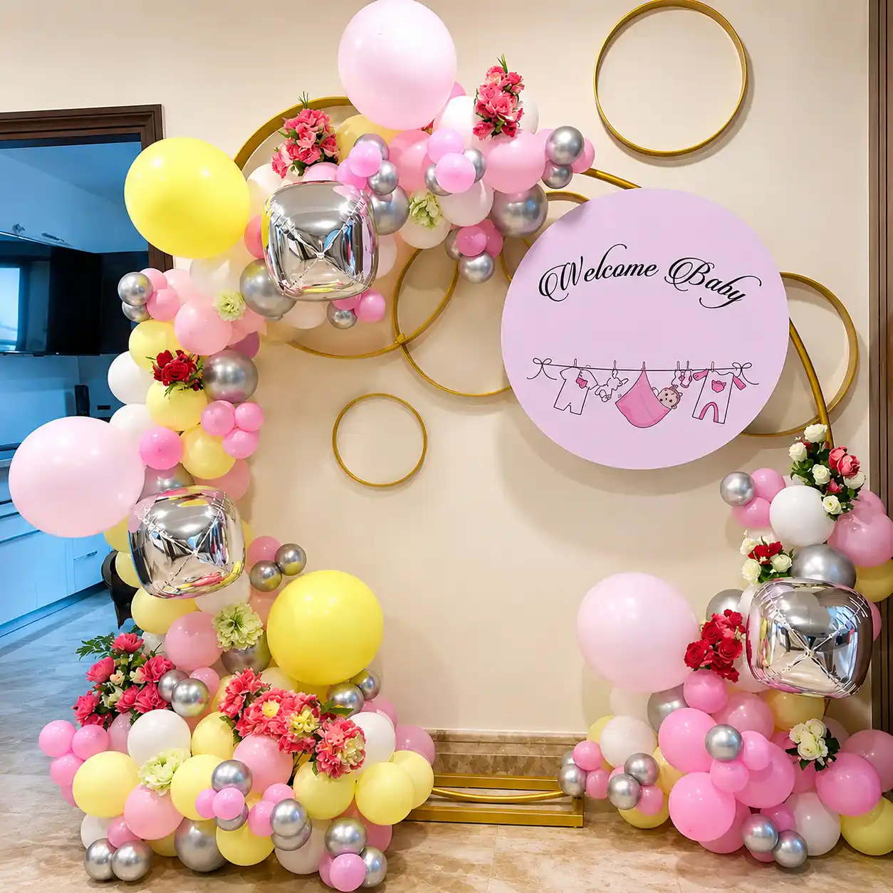Pastel Welcome Baby Ring