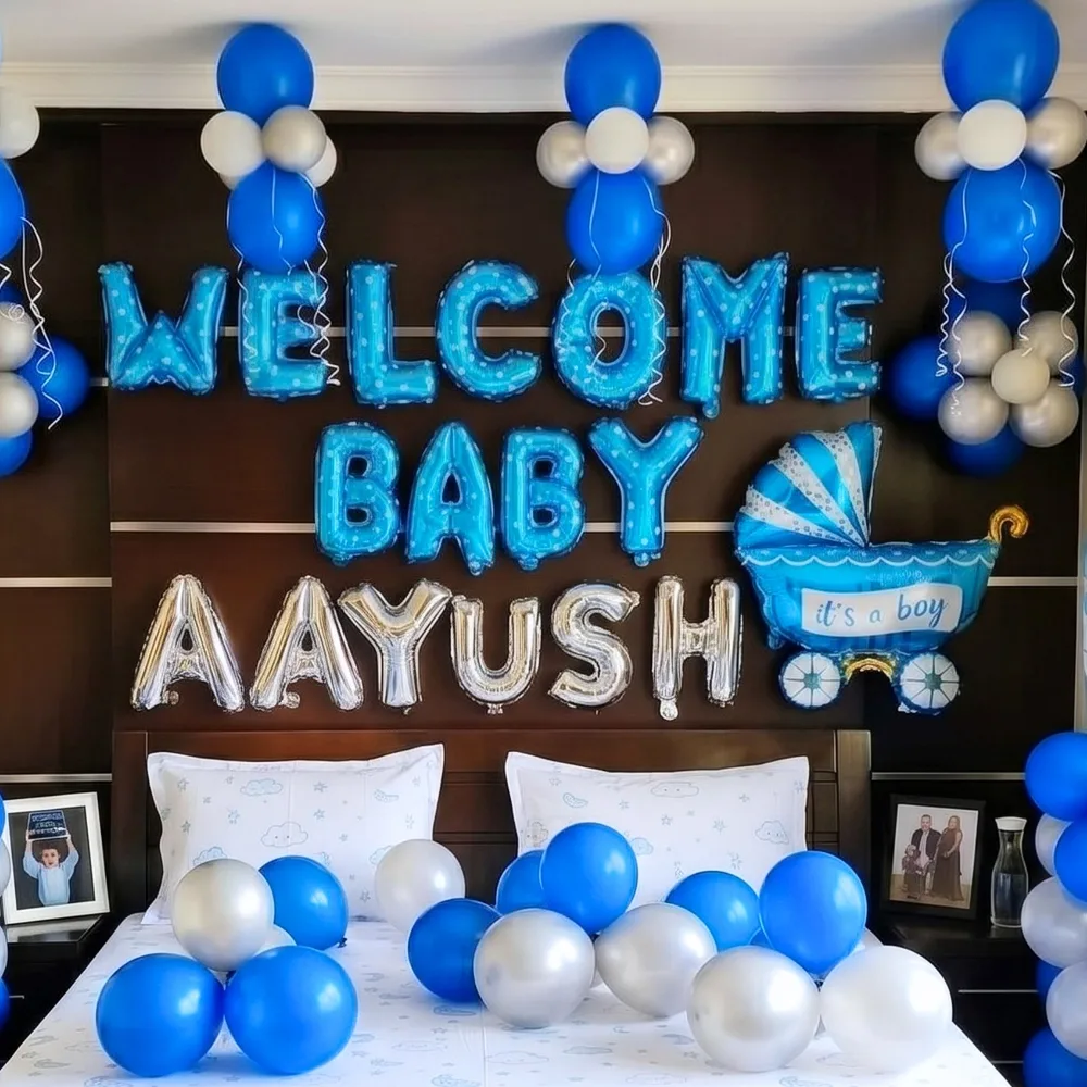 Welcome Baby Boy  Balloon Decoration — photo 2