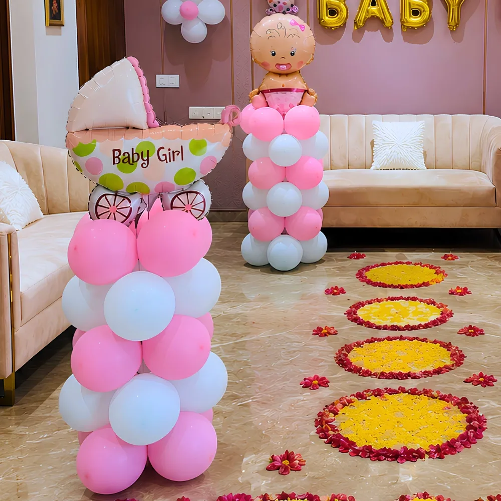 Welcome Baby Girl  Flower Decoration — photo 4