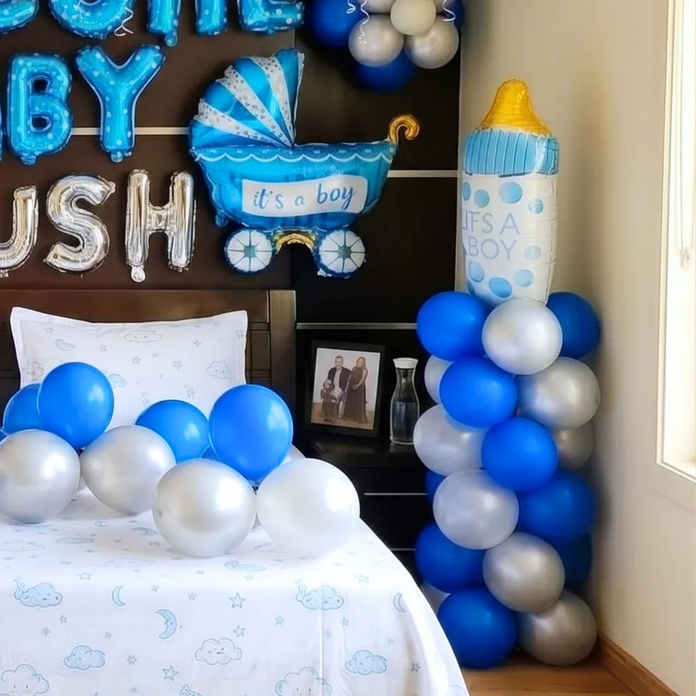 Welcome Baby Boy  Balloon Decoration — photo 3
